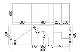 トンネル滑り台セット TSD-1 図です